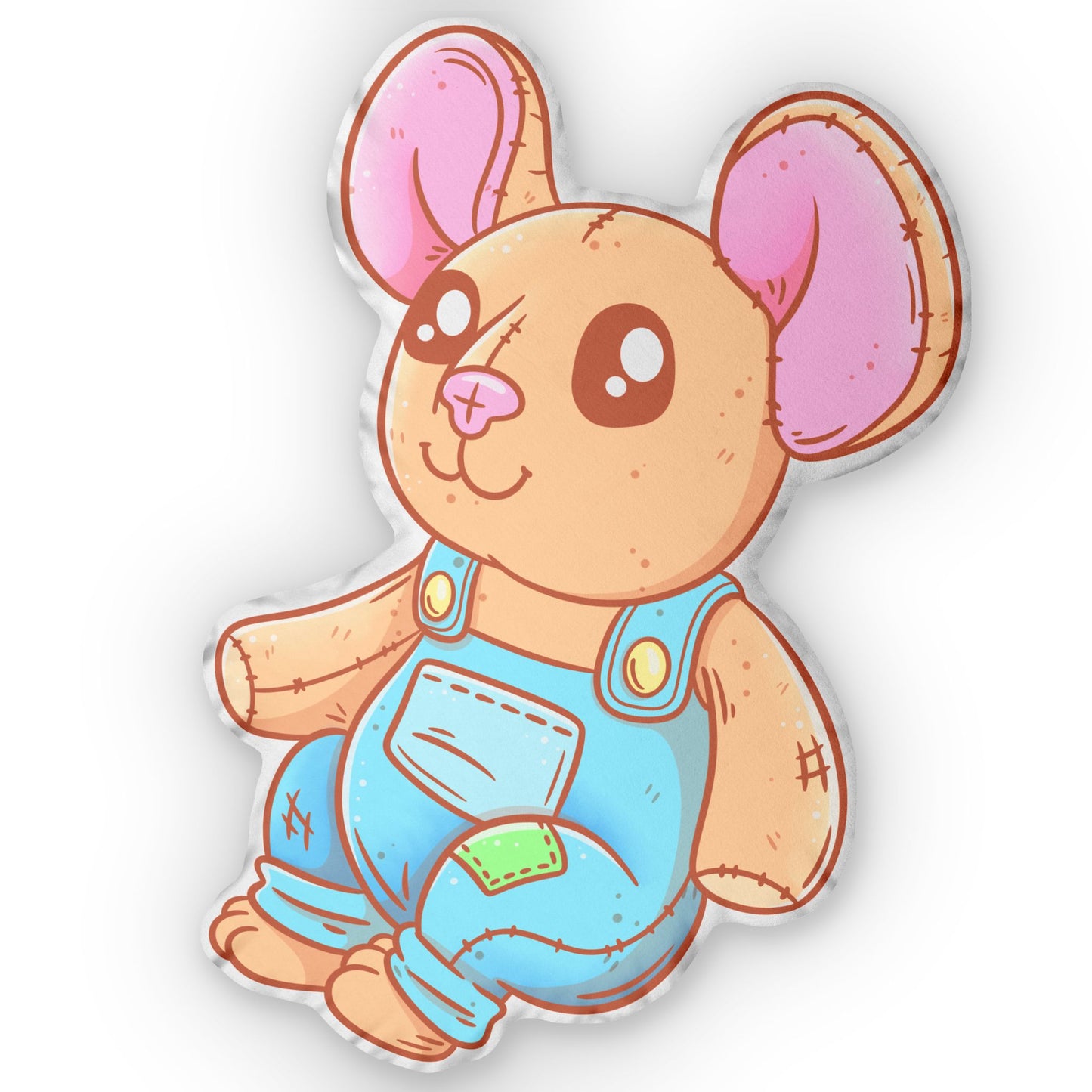Cookie Mouse Book Character Custom Shaped Pillows Reading Nook