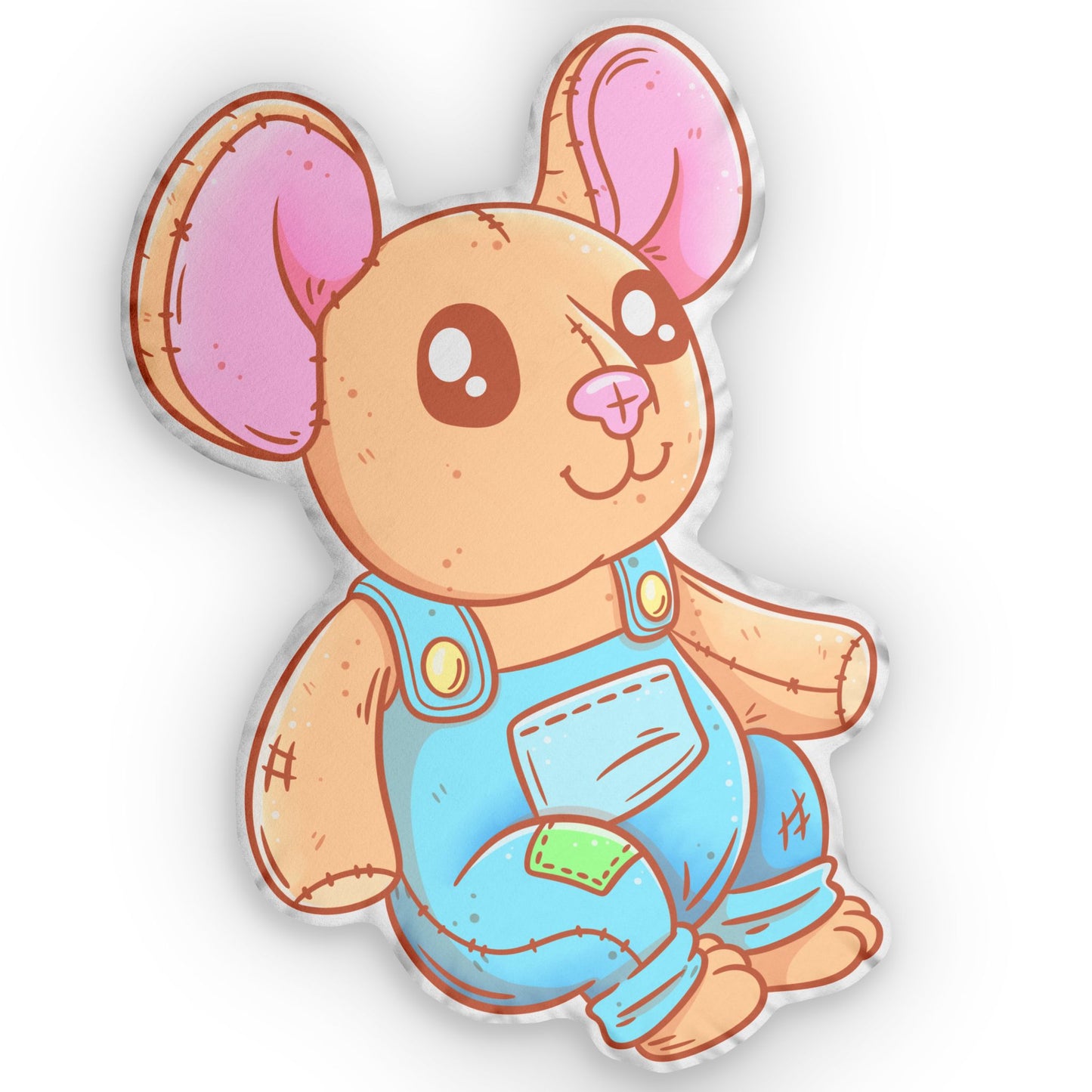 Cookie Mouse Book Character Custom Shaped Pillows Reading Nook