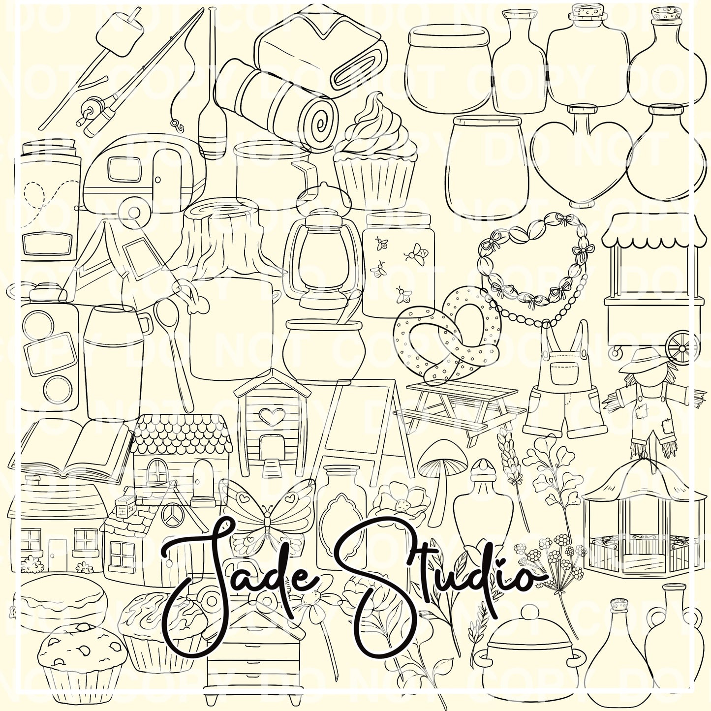 Clip Art Outline Bundle