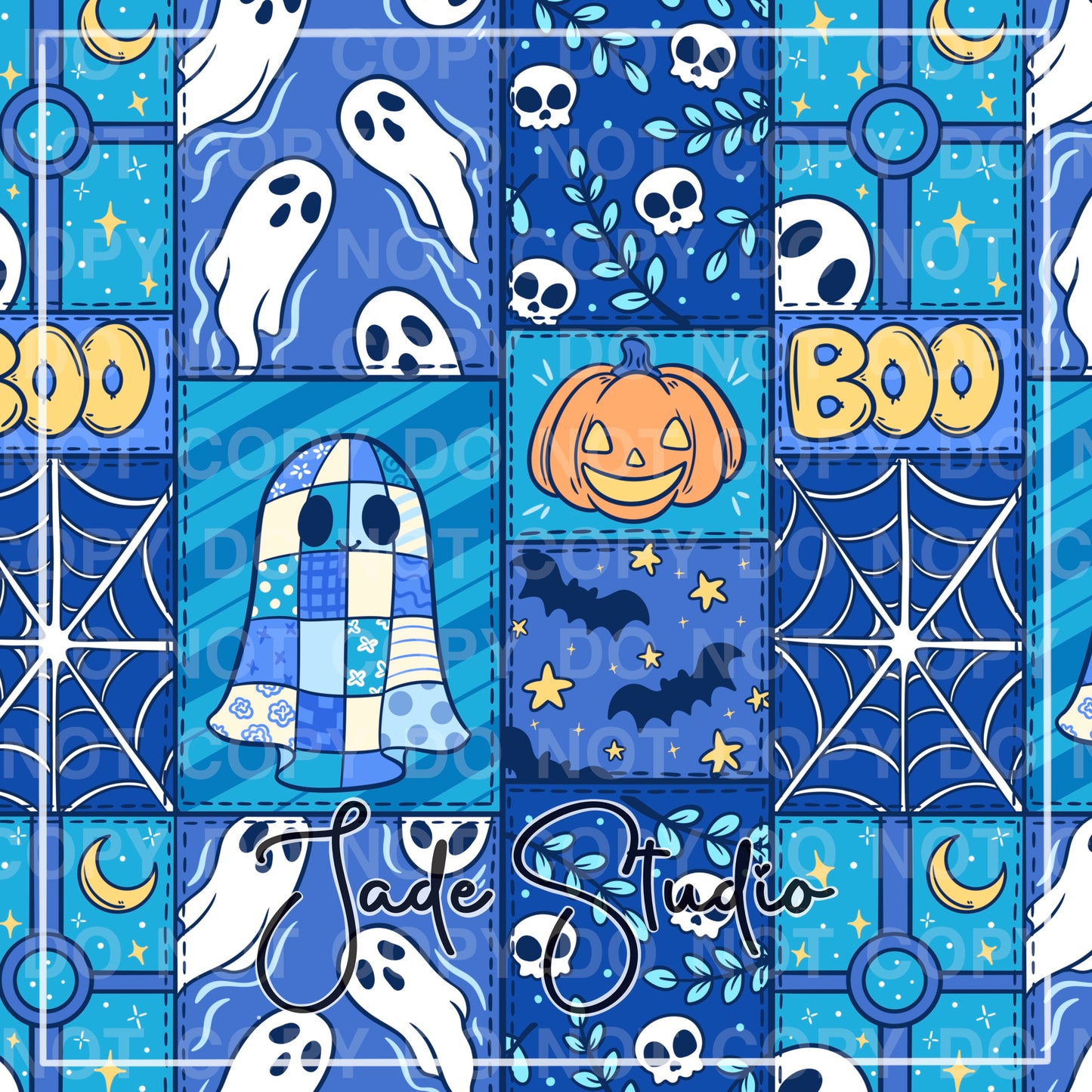 Hextober Day 7- Patchwork Seamless Pattern