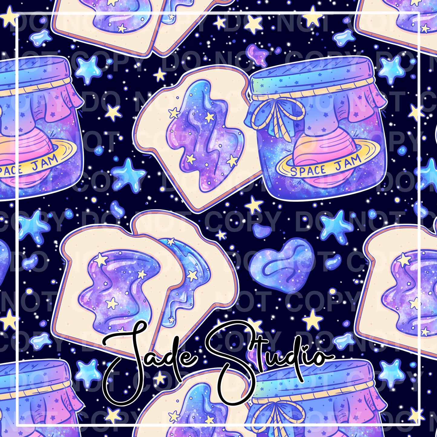Hextober Day 10- Galaxy Seamless Pattern