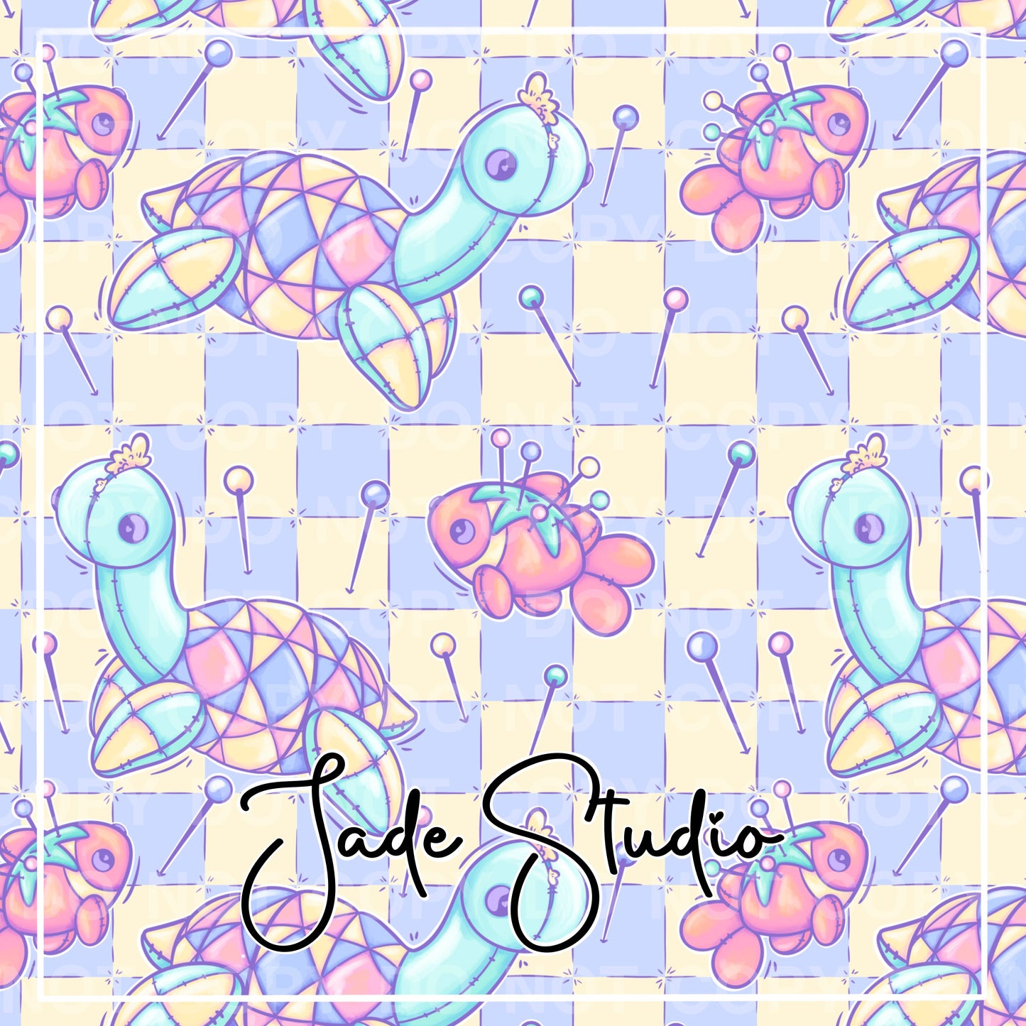 Hextober Day 16- Cryptid Seamless Pattern