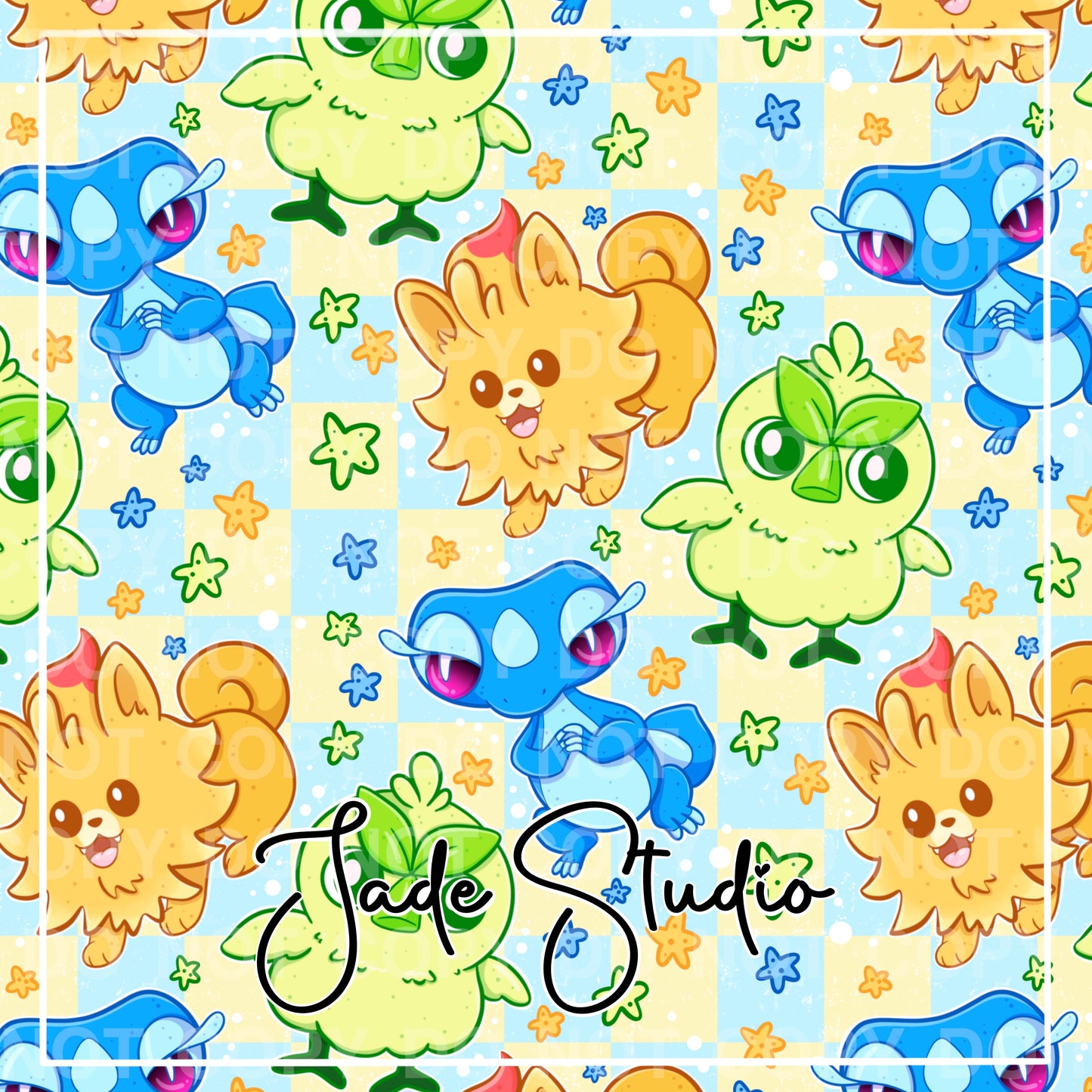 Pokie Trio Seamless Pattern