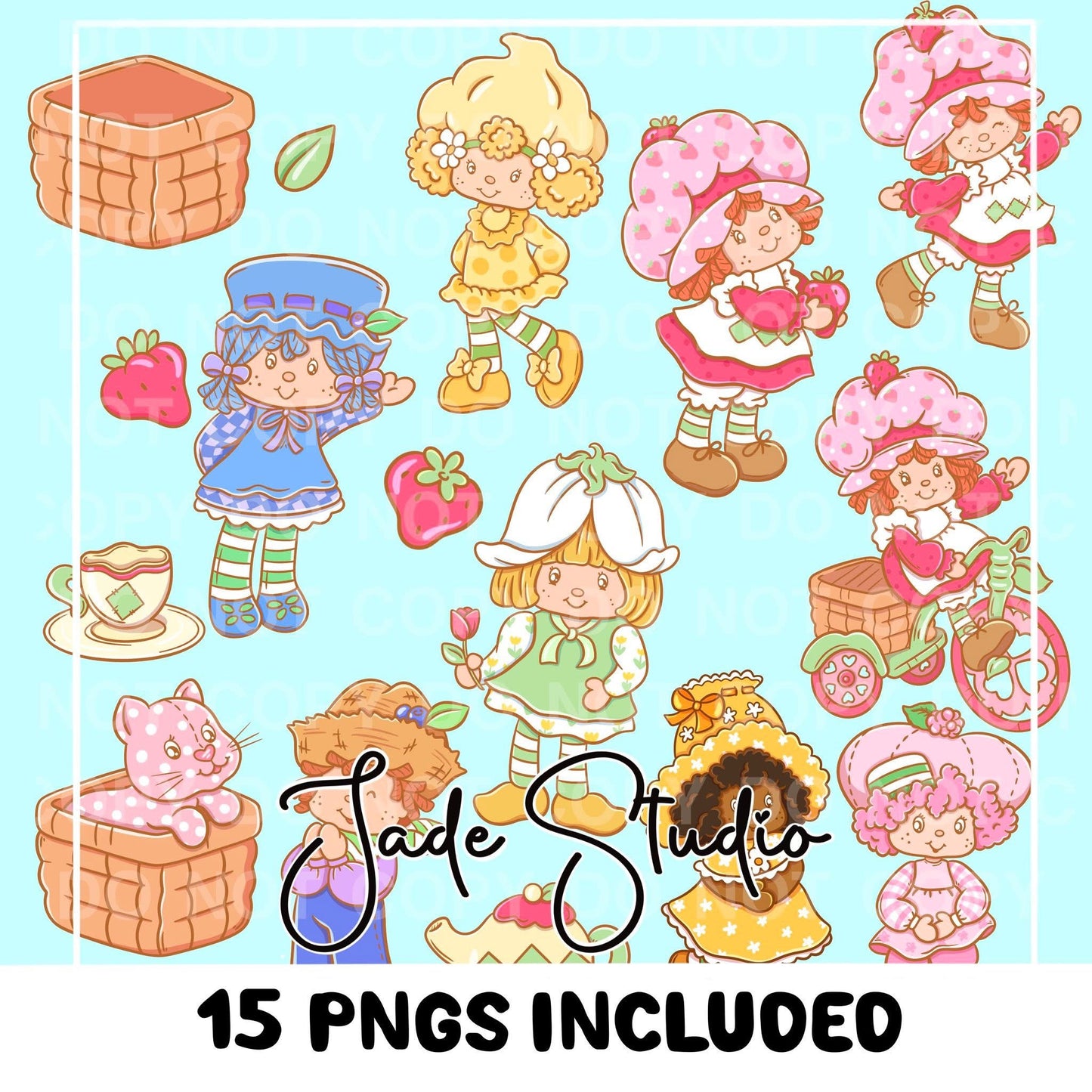 Shortcake Clip Art Bundle