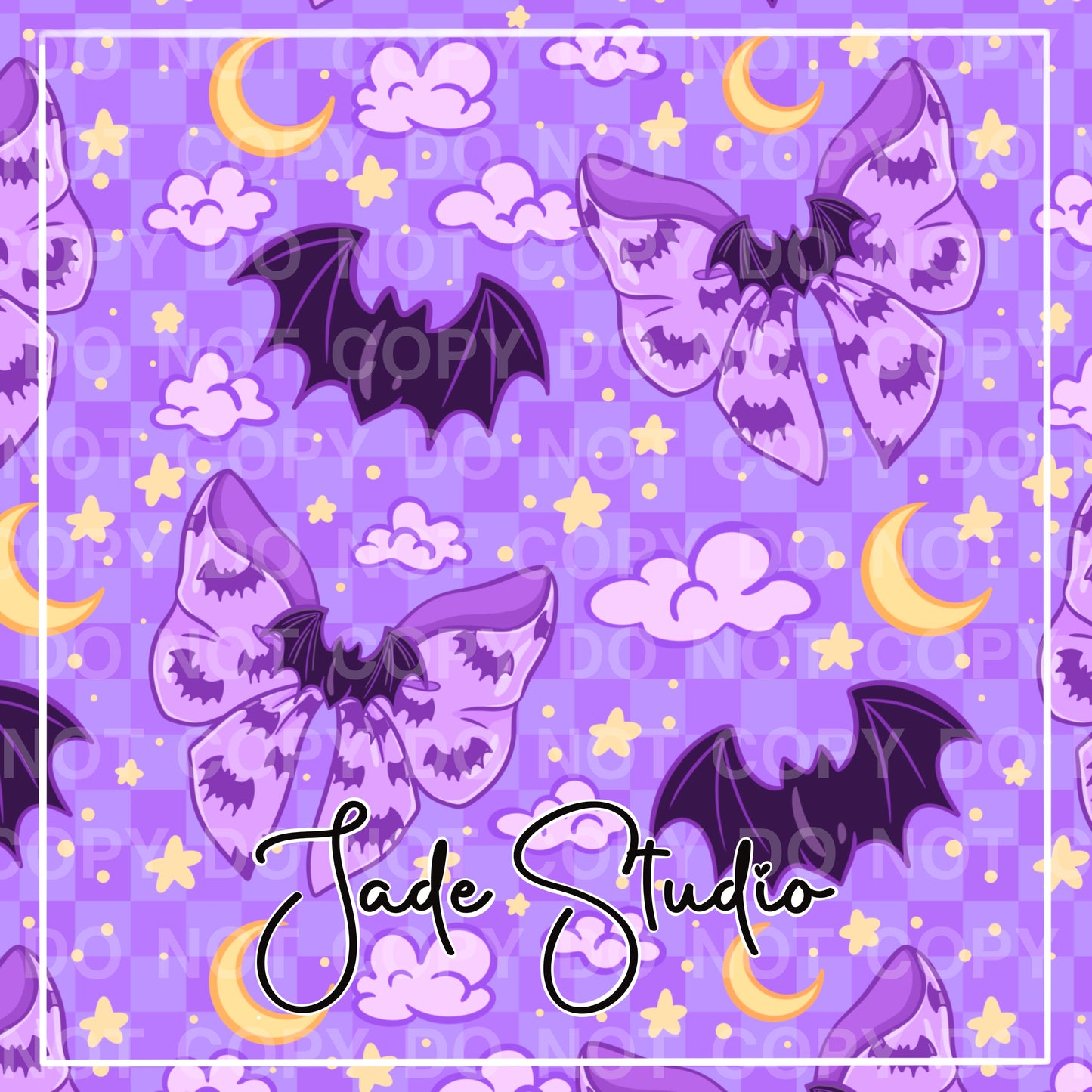 Batty Bows Seamless Pattern