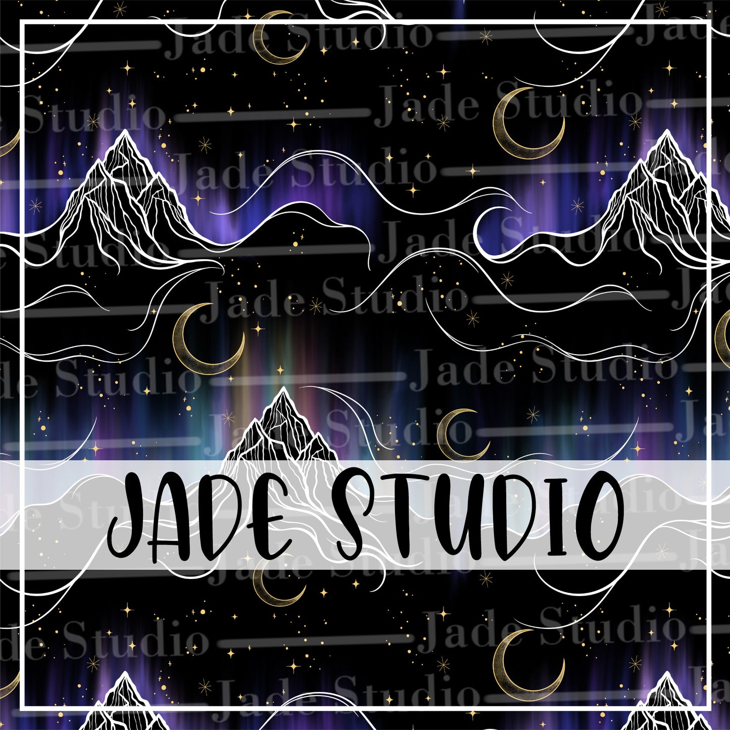 To The Stars Seamless Pattern