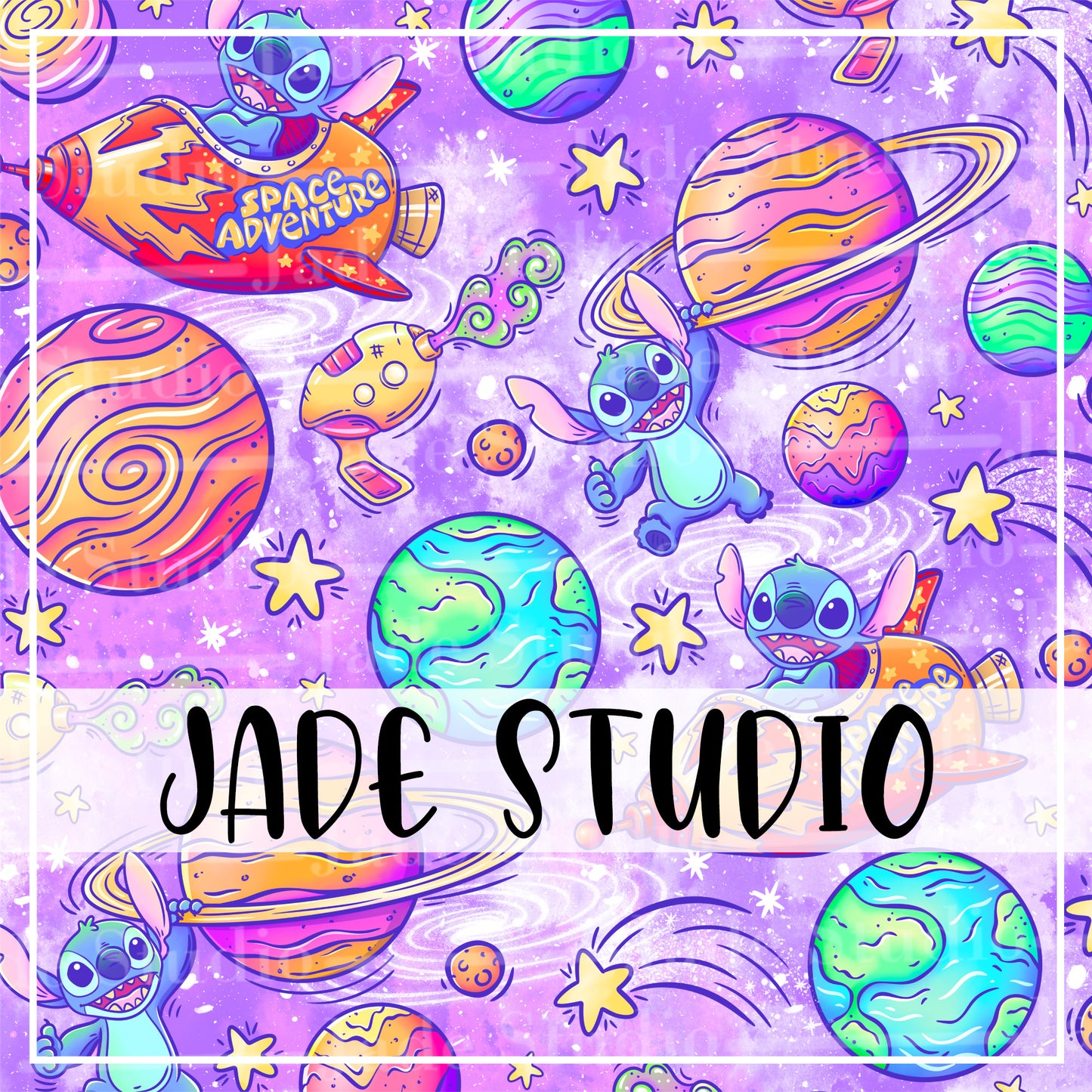 Alien Takeover Seamless Pattern