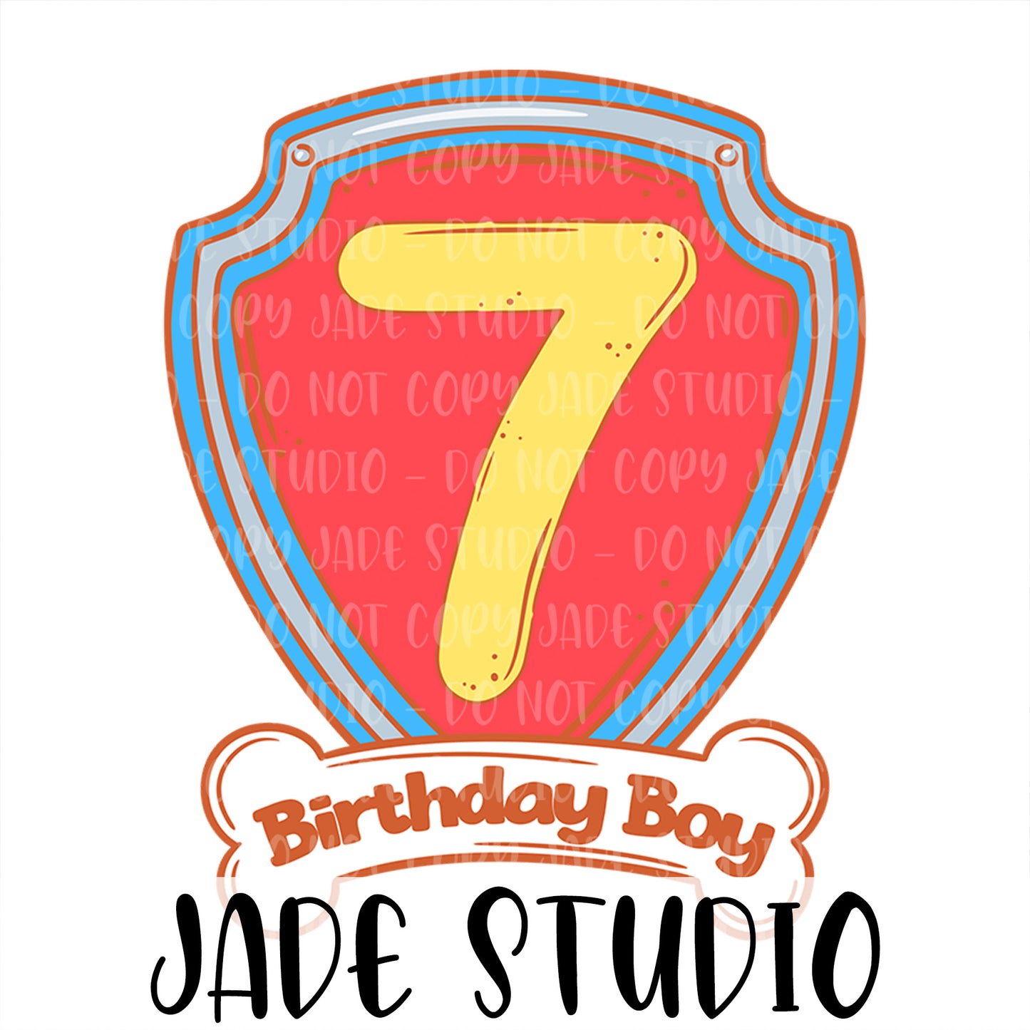 Birthday Boy Badge PNG