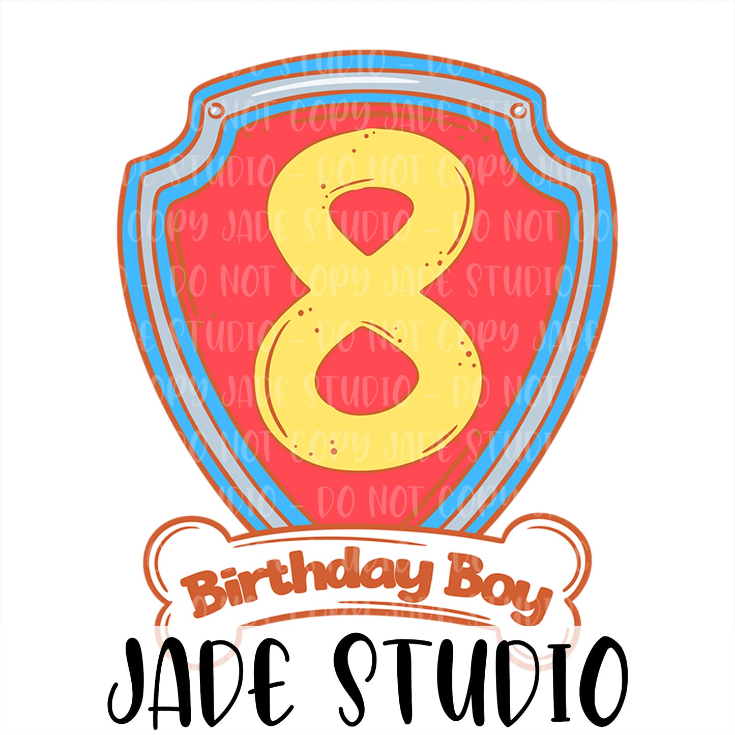 Birthday Boy Badge PNG