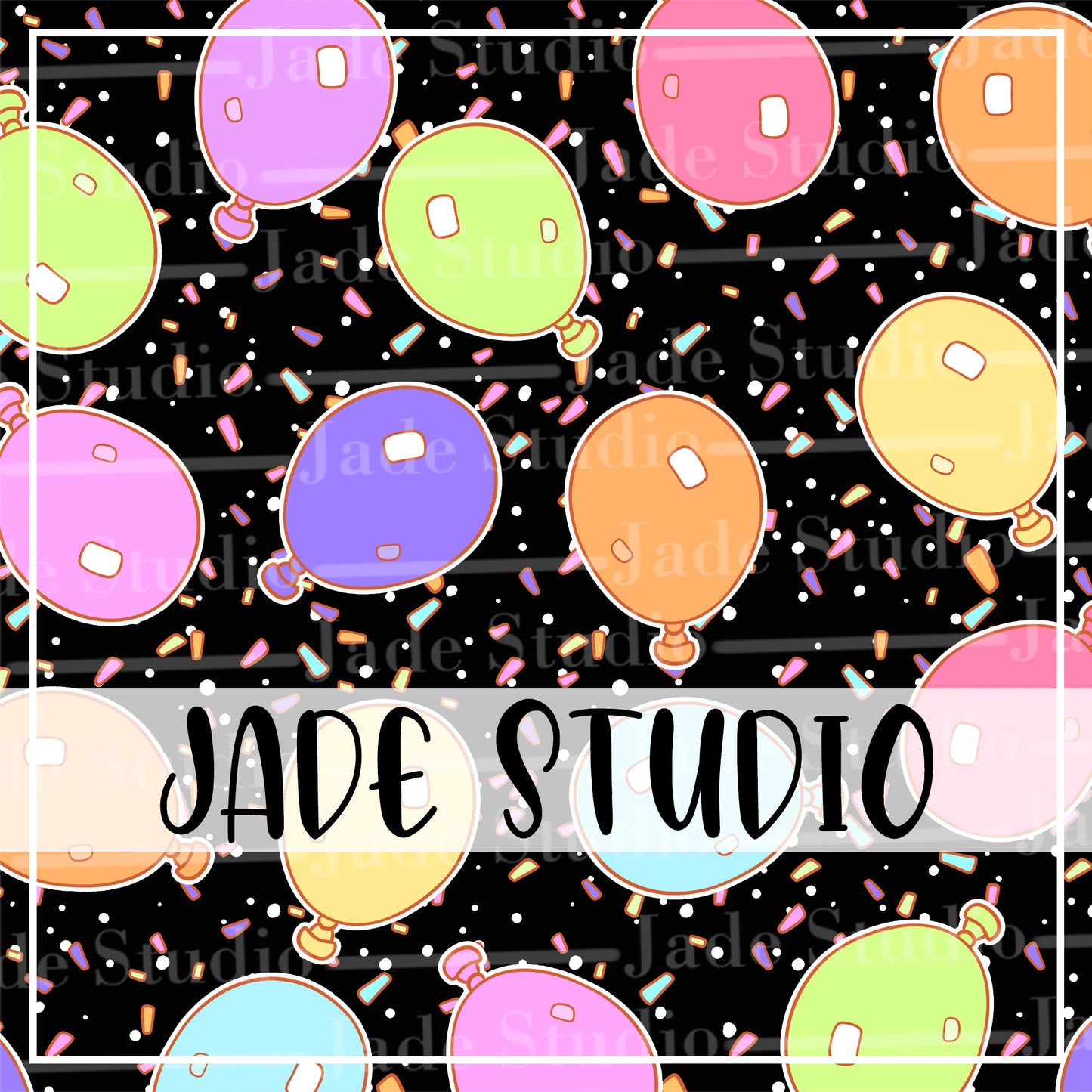 Balloon Coordinate Seamless Pattern