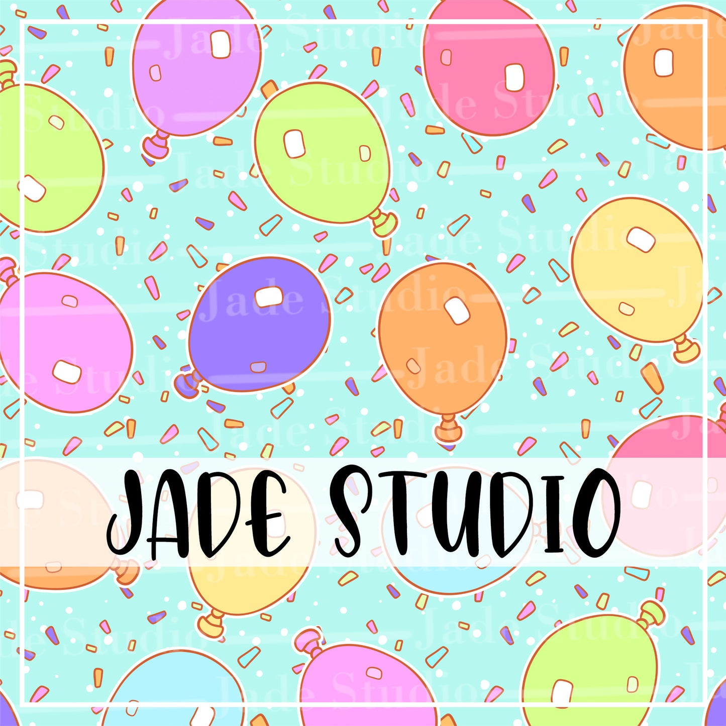 Balloon Coordinate Seamless Pattern