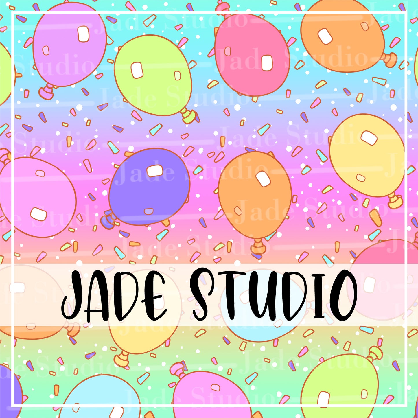 Balloon Coordinate Seamless Pattern