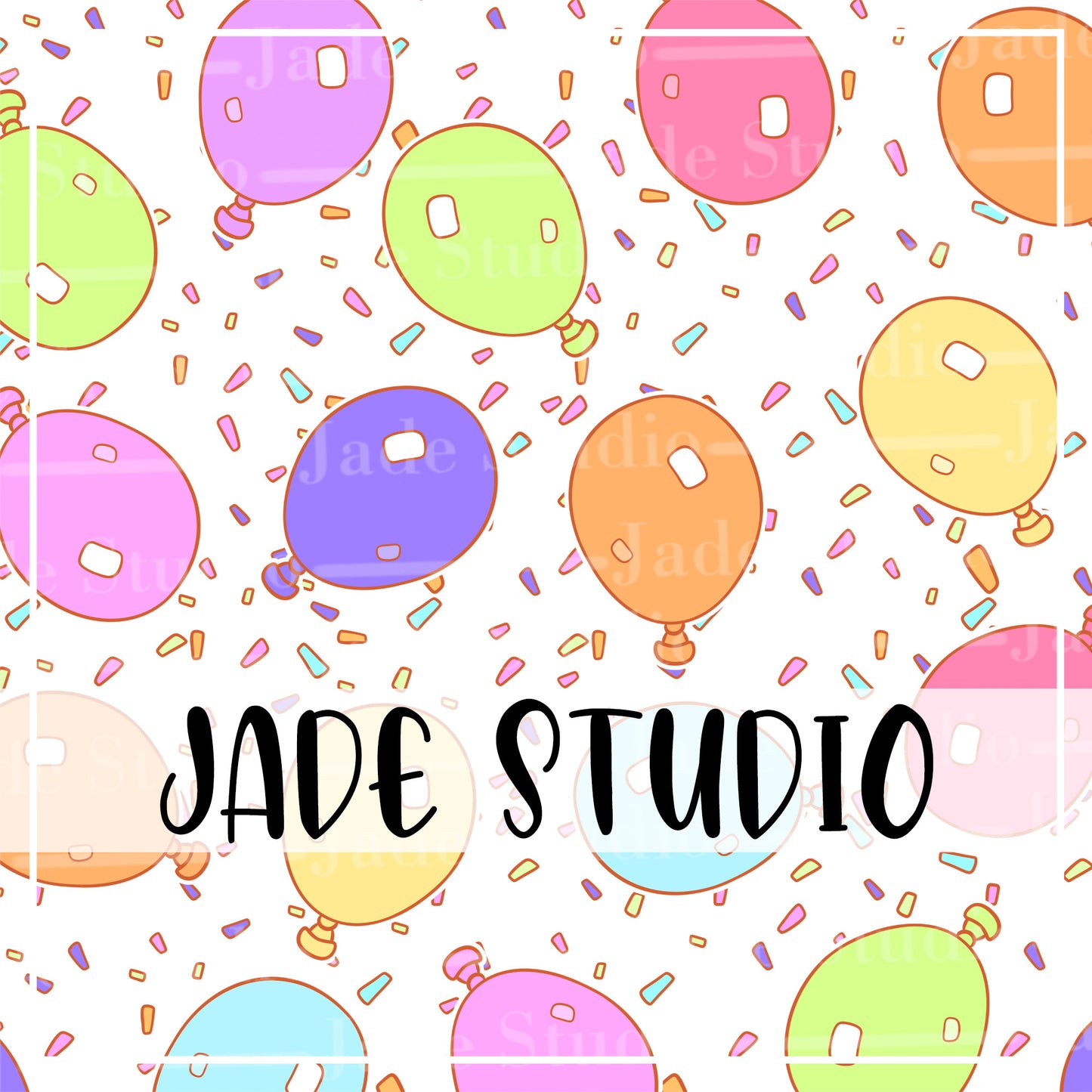 Balloon Coordinate Seamless Pattern