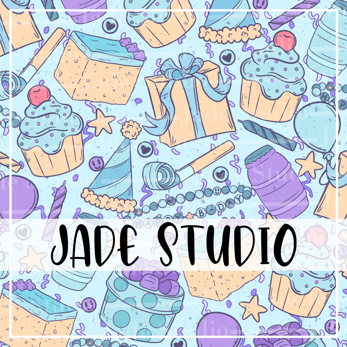 Birthday Party Seamless Pattern