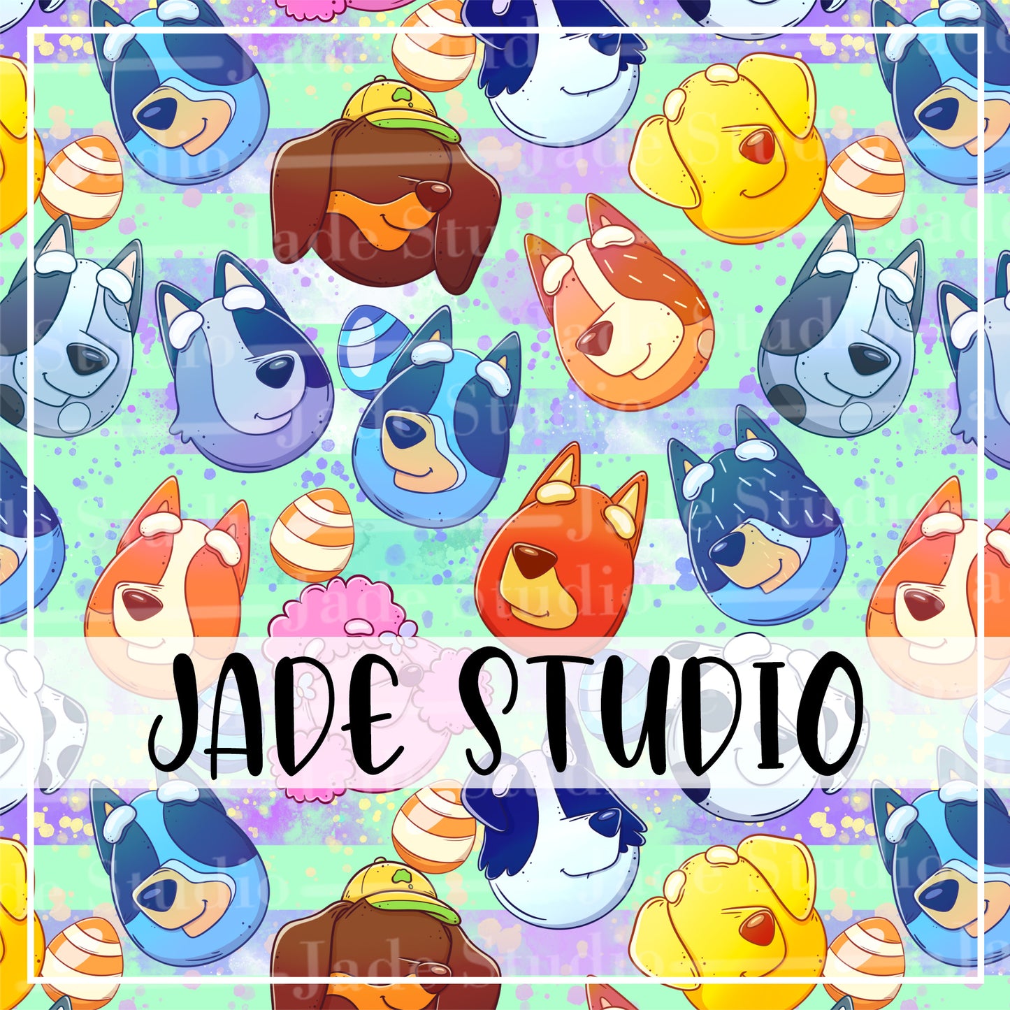 Easter Friends Seamless Pattern