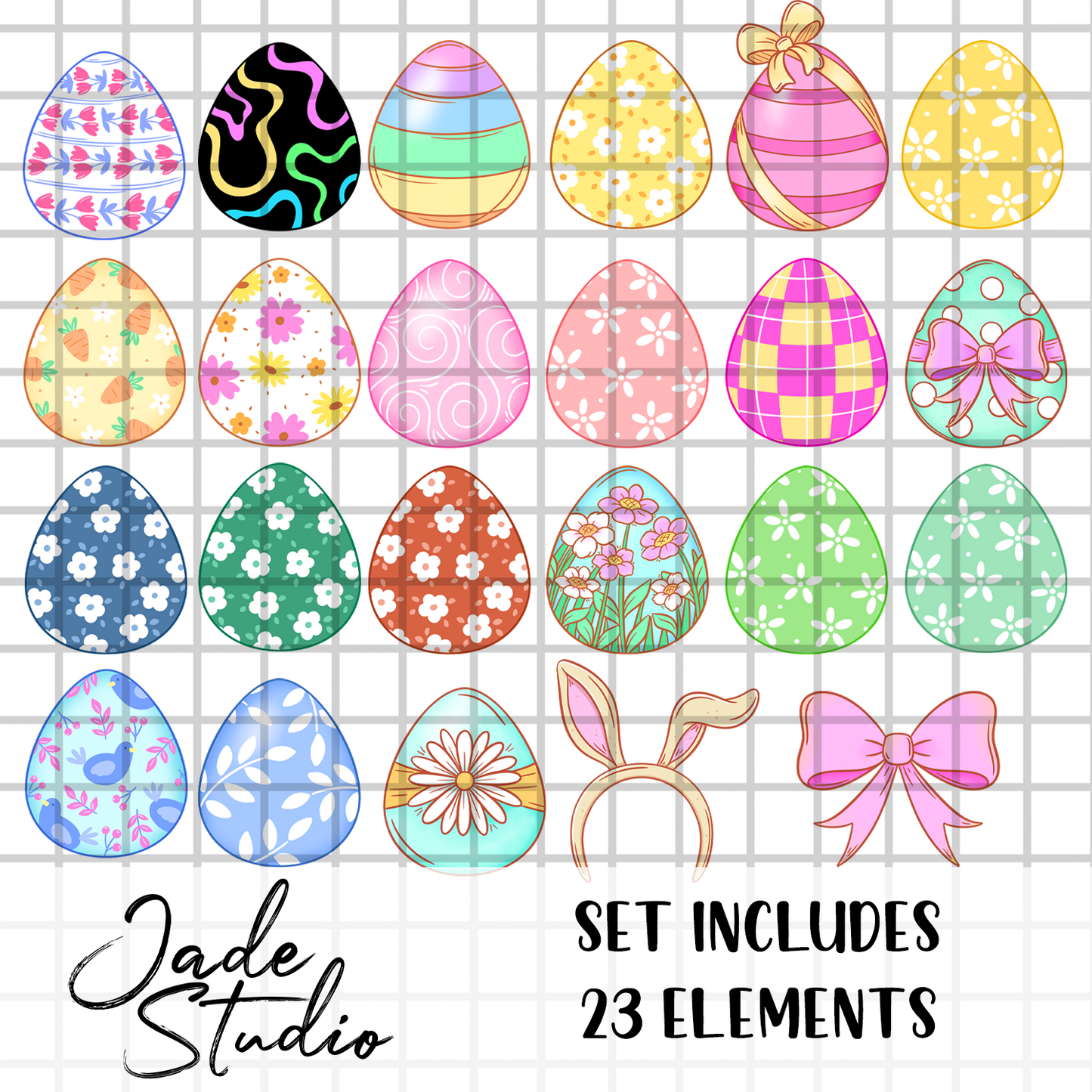 Easter Egg Clip Art Bundle