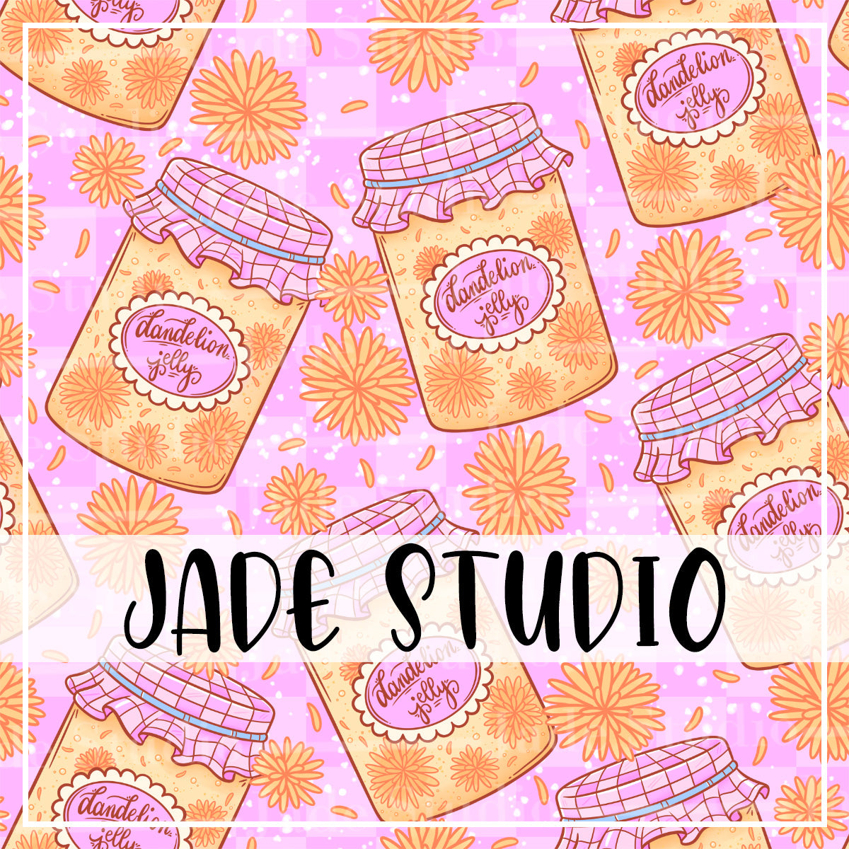 Dandelion Jelly Seamless Pattern