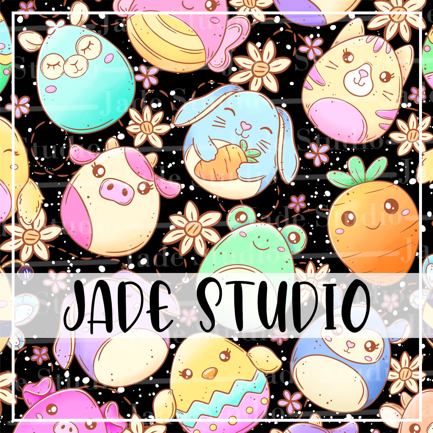 Easter Squish Seamless Pattern