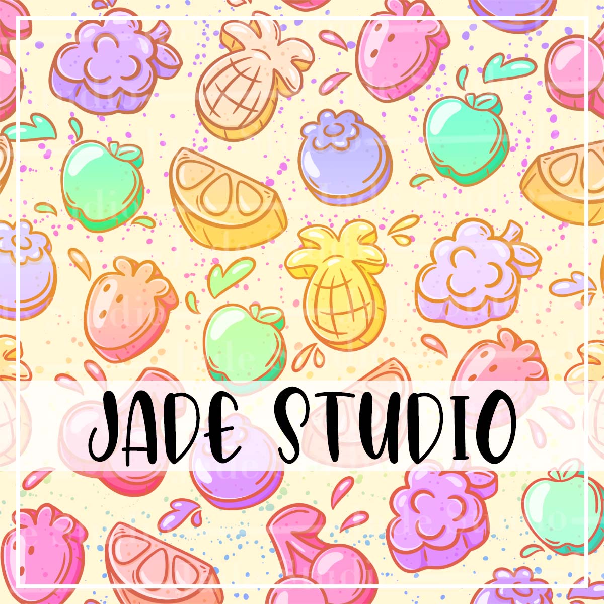 Gummy Snacks Seamless Pattern