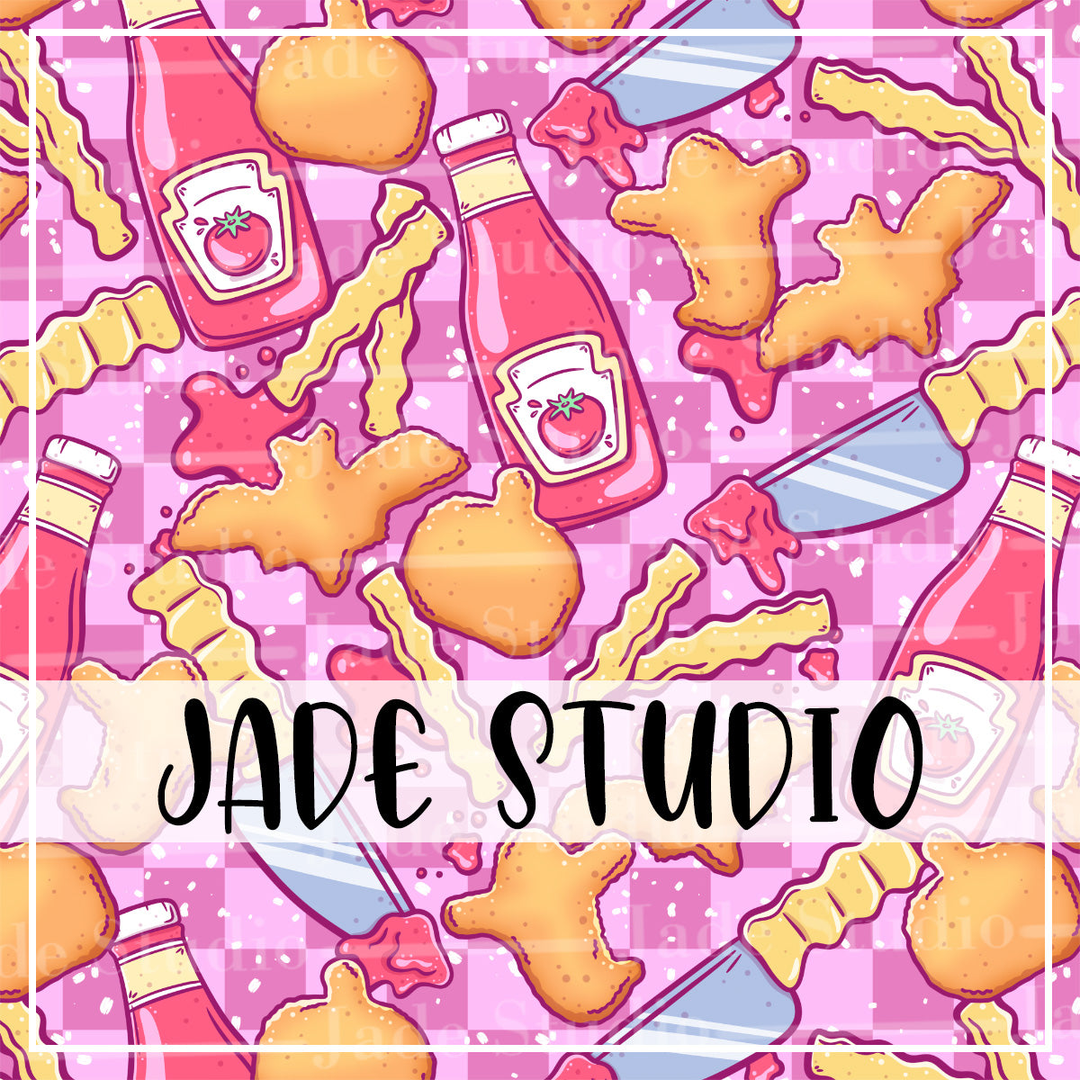 Nugget Killer Seamless Pattern