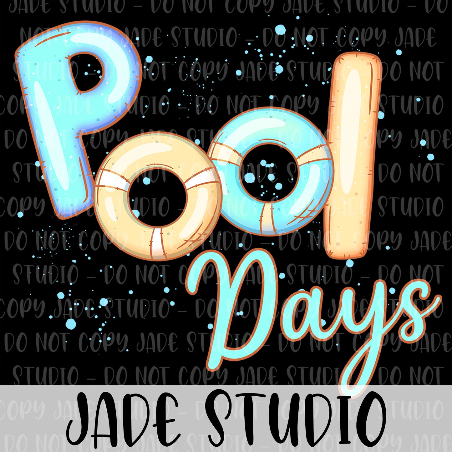 Pool Days Seamless Pattern Bundle