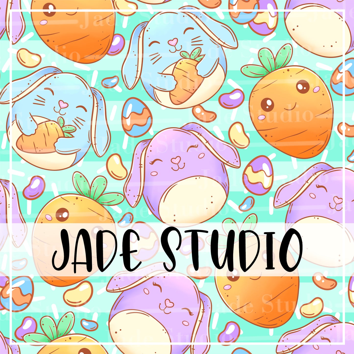 Squish Buns Seamless Pattern