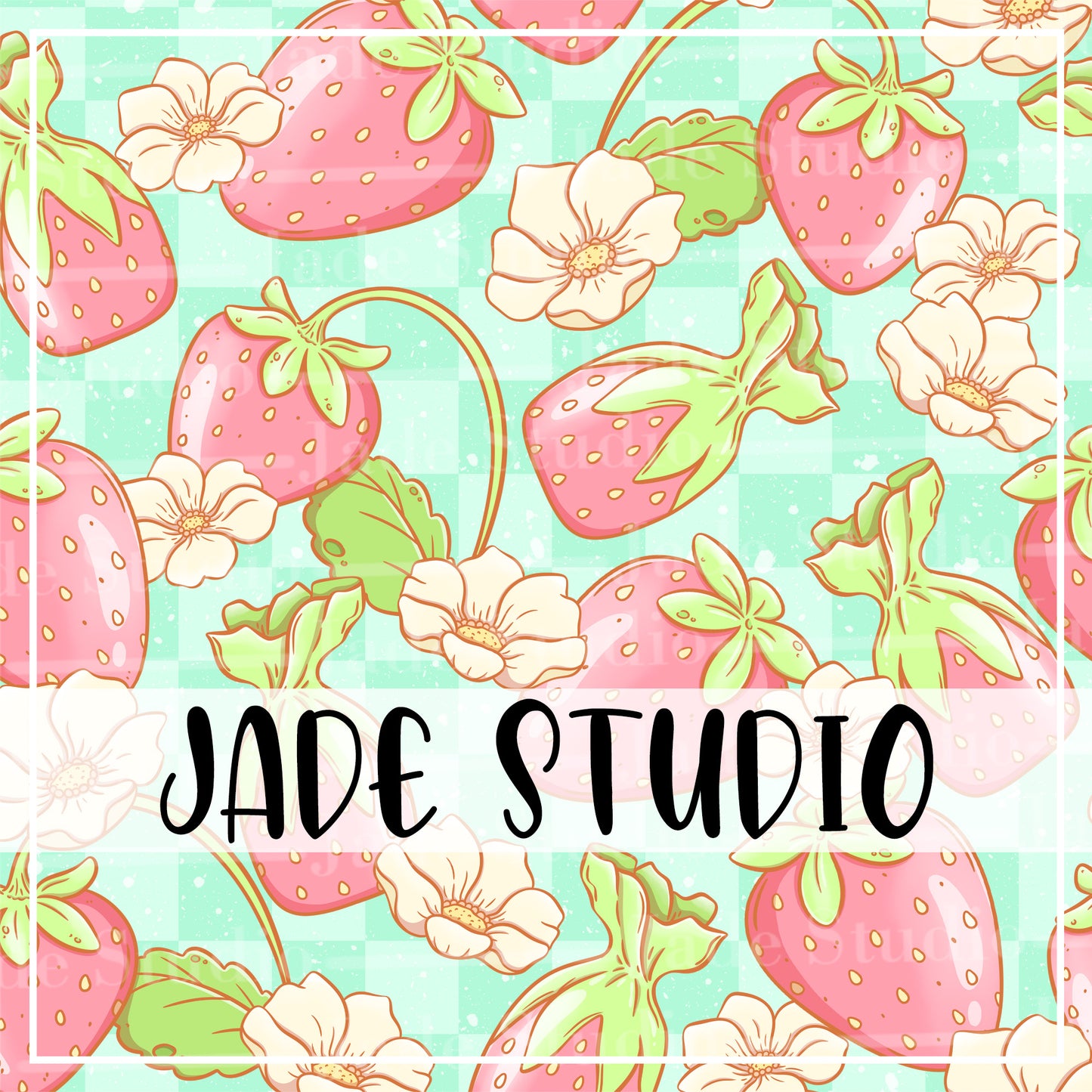 Strawberry Candies Seamless Pattern