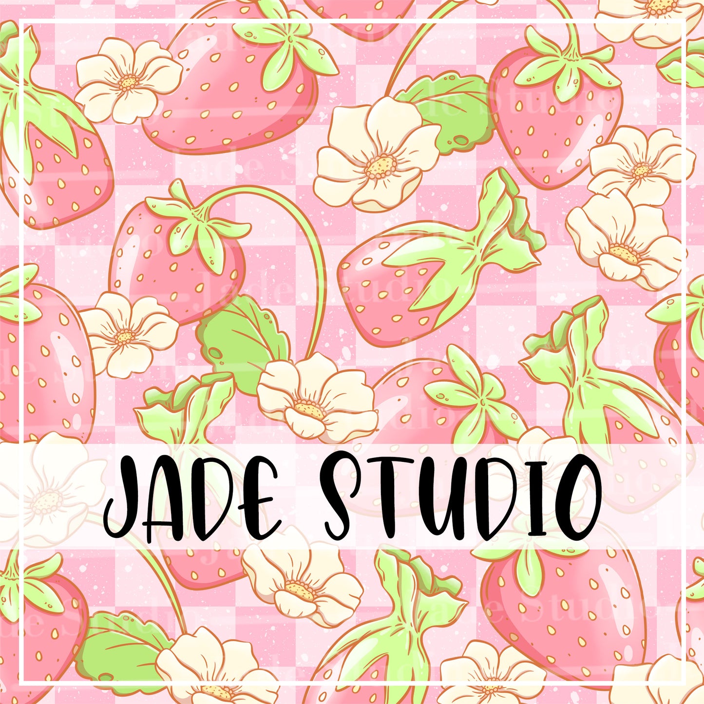 Strawberry Candies Seamless Pattern