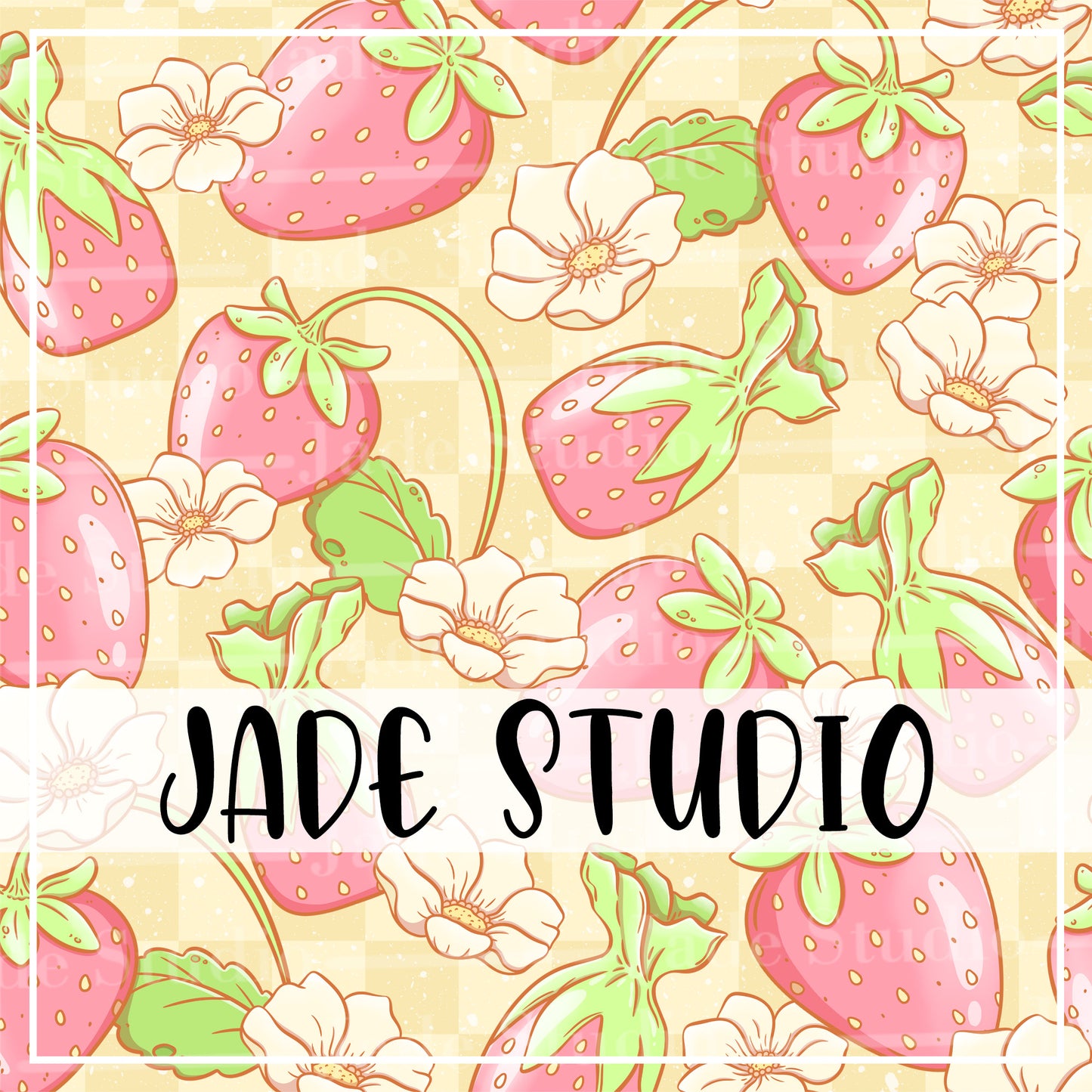 Strawberry Candies Seamless Pattern