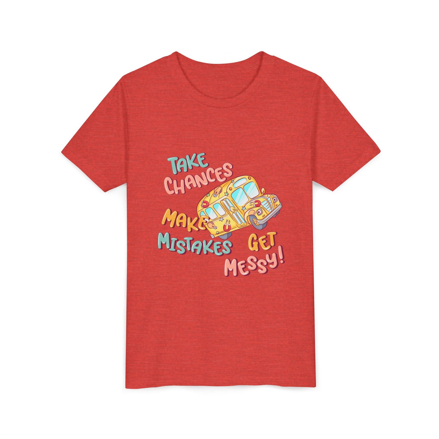 Colorful Youth Tee - Take Chances, Make Mistakes, Get Messy! | Fun Gift for Kids, Inspiring Shirt, Playful Outfit, Birthday Present, [...]