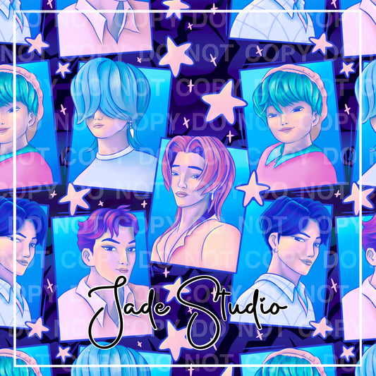 Idol Seamless Pattern