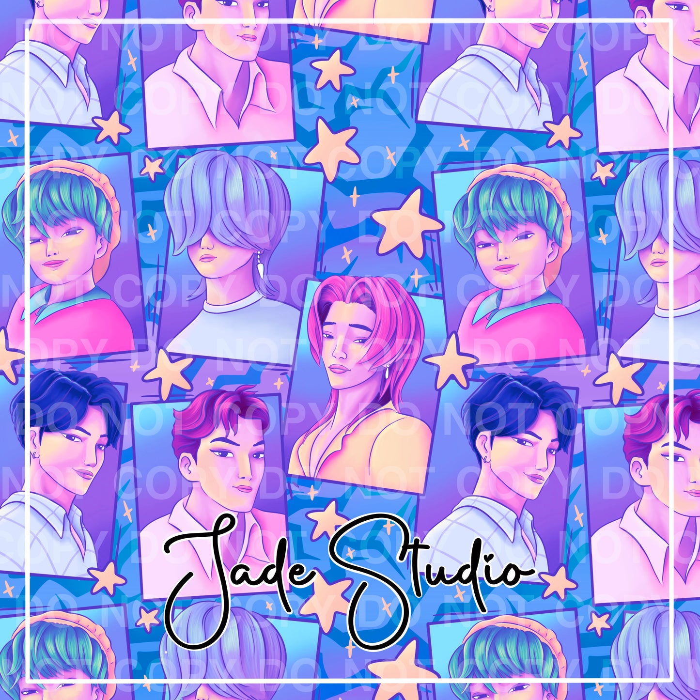 Idol Seamless Pattern