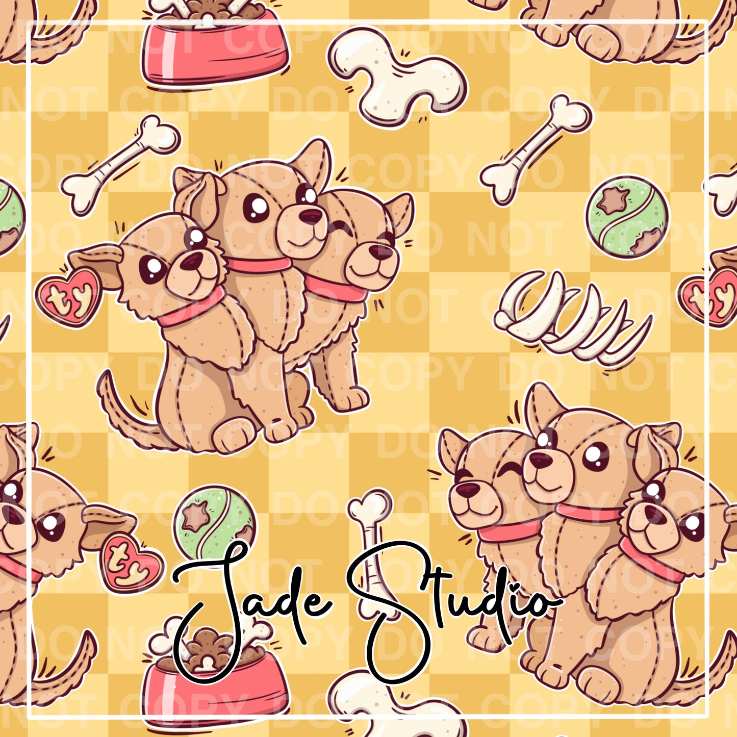 Hextober Day 14- Bestiary Seamless Pattern