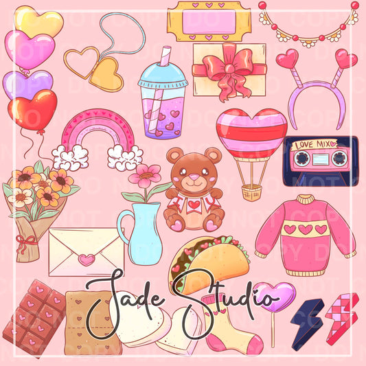 Valentines Clip Art Bundle