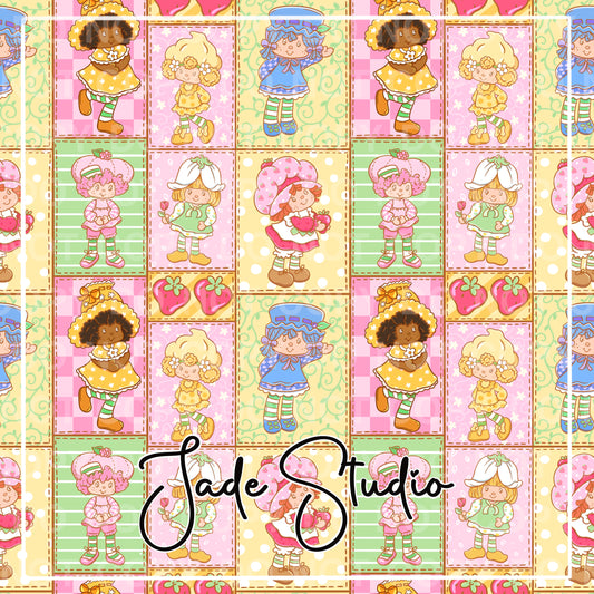Shortcake Quilt Squares Seamless File