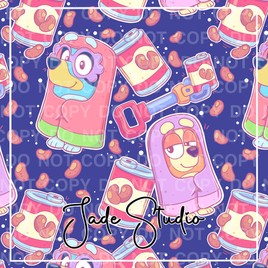 Spilled Beans Seamless Pattern