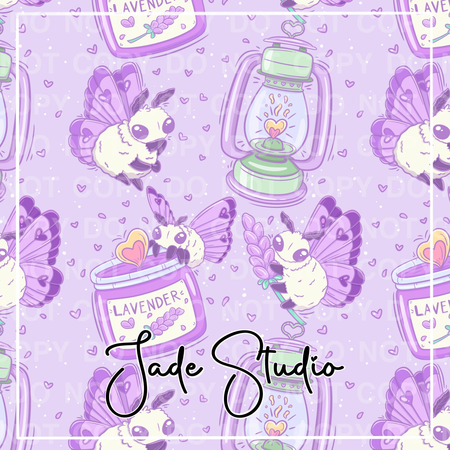 Hextober Day 22- Moth Seamless Pattern