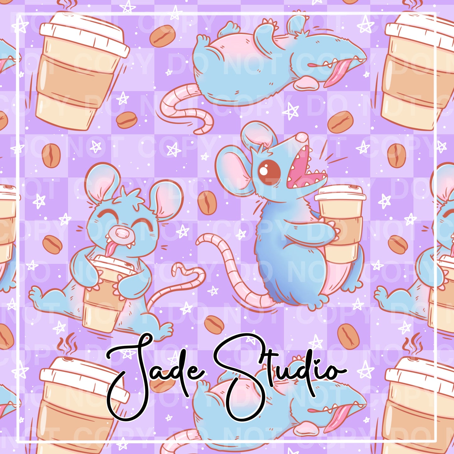 Hextober Day 23- Feral Seamless Pattern