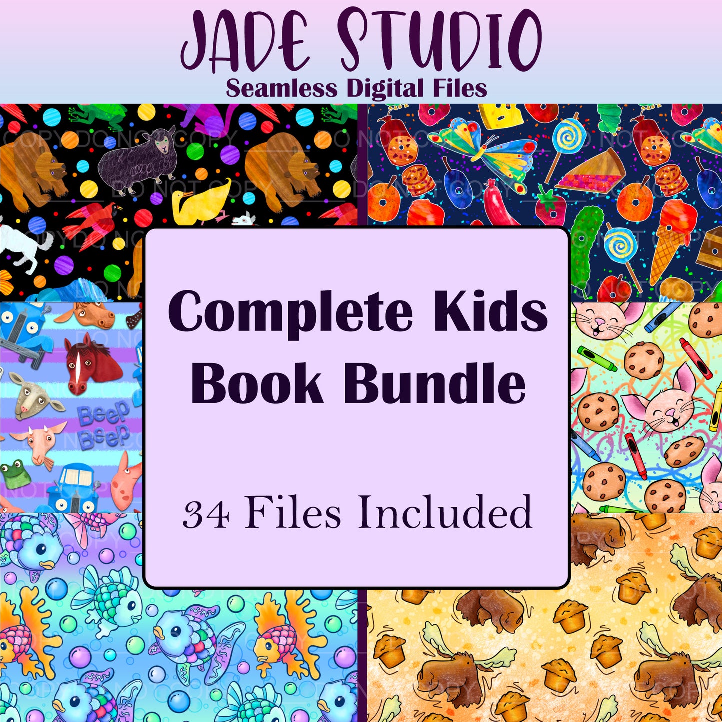 Complete Kids Book Bundle Seamless File