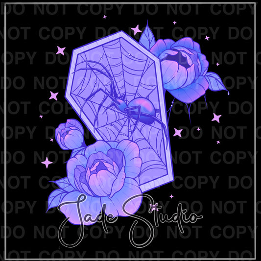 Hextober Coffin PNG