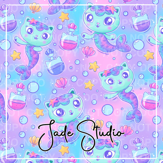 MerMagic Seamless Pattern