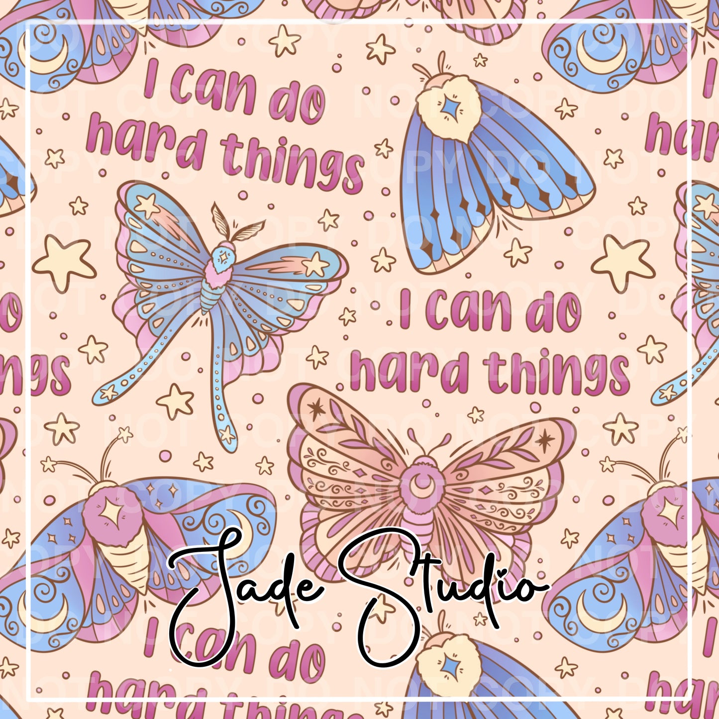 Hextober Day 15- Affirmations Seamless Pattern