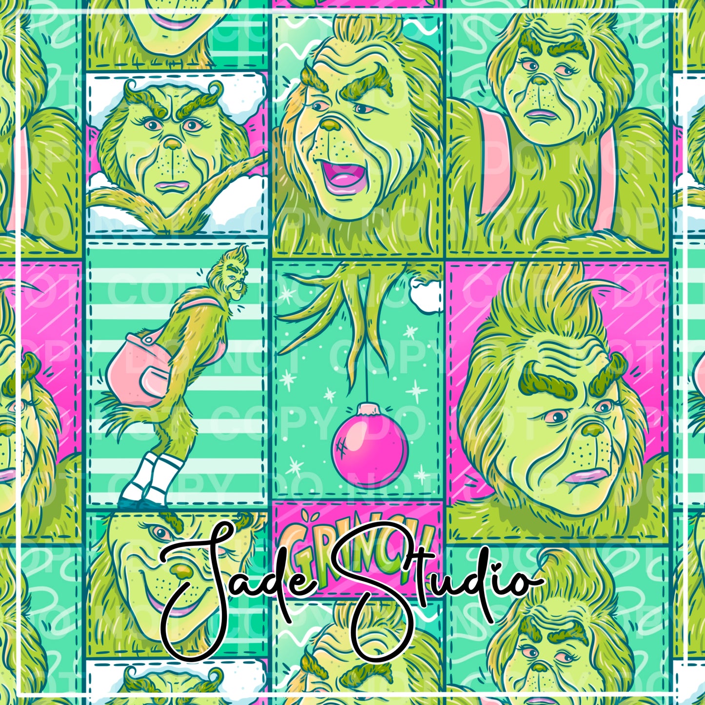 Holiday Expressions Seamless Pattern