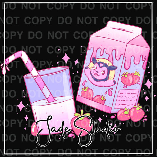 Strawberry Milk Cutie PNG