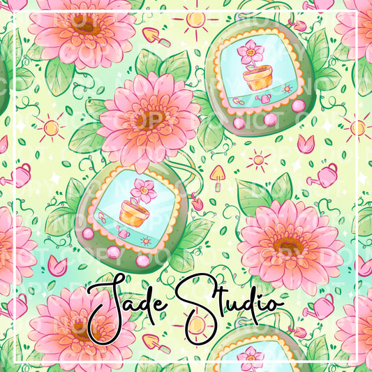 Floral Pet Seamless Pattern