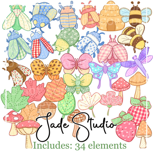 Nature Plushies Clip Art Bundle
