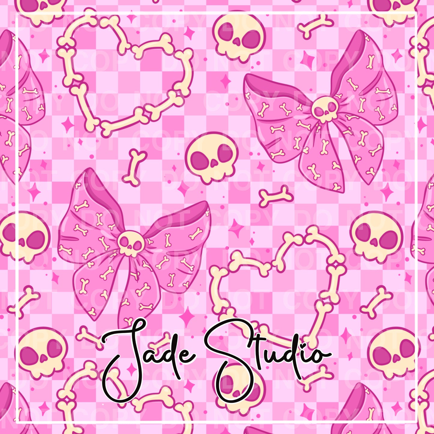 Bone Bows Seamless Pattern