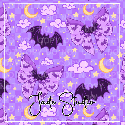 Batty Bows Seamless Pattern