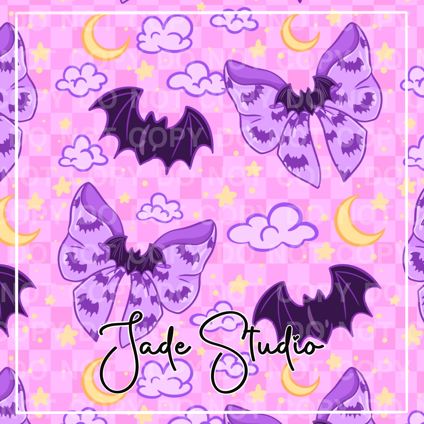 Batty Bows Seamless Pattern