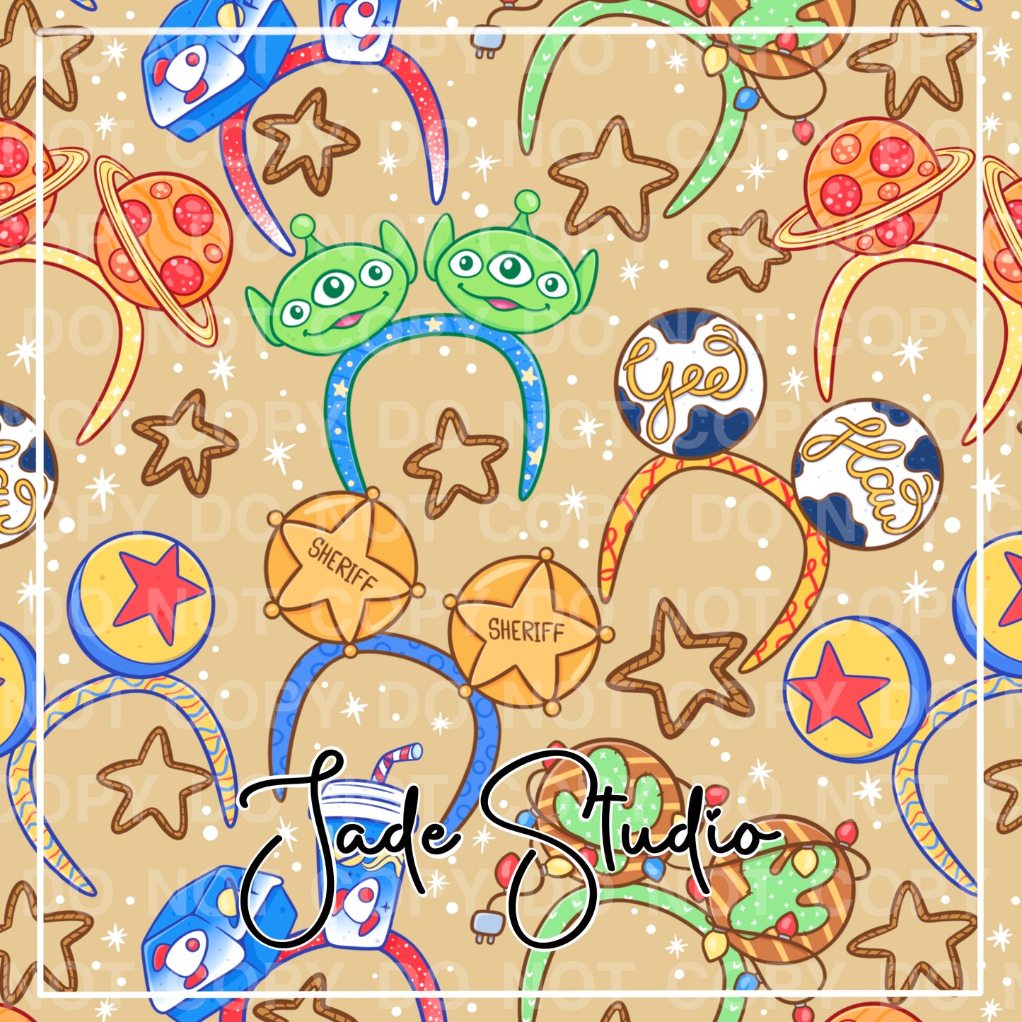 Toy Ears Seamless Pattern